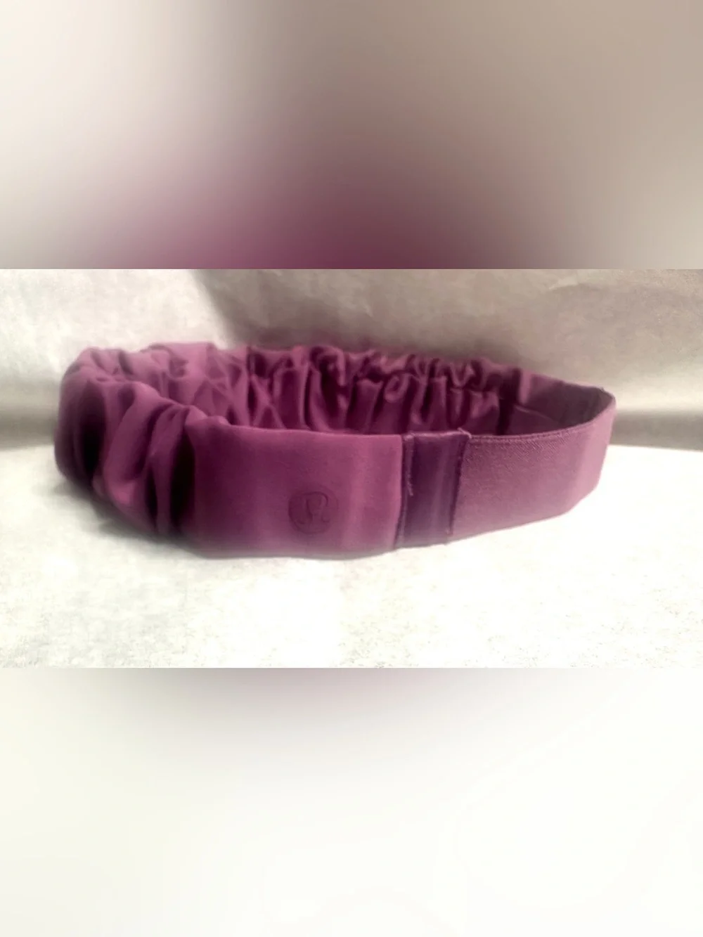 NWOT Lululemon Nulux Gathered Headband Vintage Plum Ruched Scrunchie